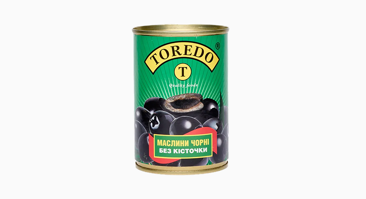 Маслини б/к, ж/б 280 г, ТМ Toredo