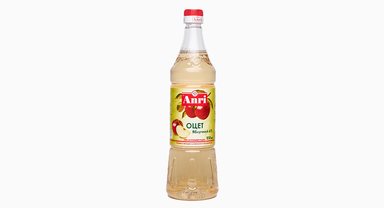Оцет яблучний 6%, п/бут 850 мл, ТМ "ANRI"