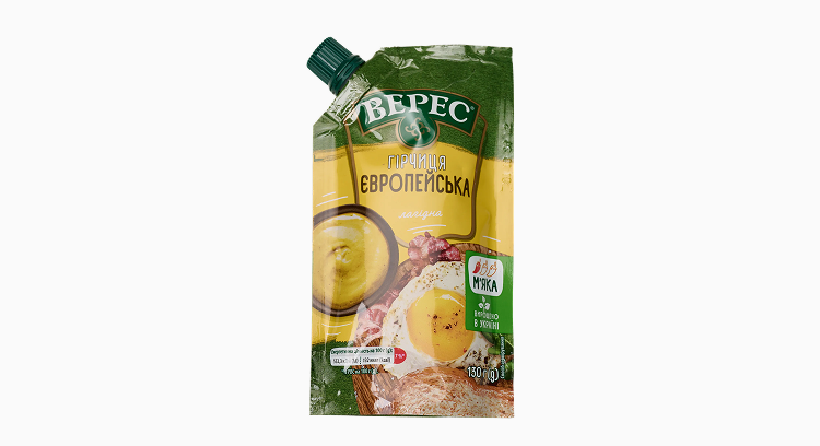 Гірчиця "Європейська", д/п 130 г, ТМ "Верес"