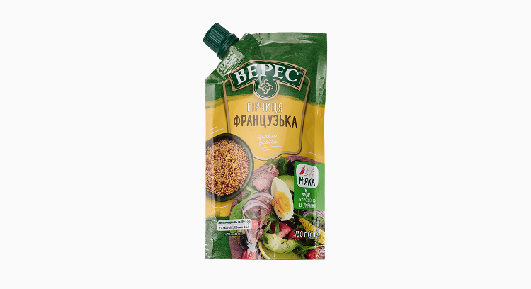 Гірчиця "Французька", д/п 130 г, ТМ "Верес"