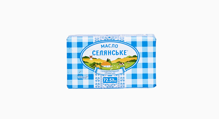 Масло "Селянське" 72,5%, 180 г