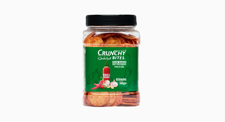 Рисові та кукурудзяні крекери Sriracha «Crunchy Bites», 200г