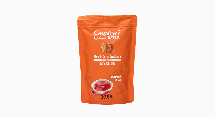 Рисові та кукурудзяні крекери Sweet Chili «Crunchy Bites», 80г