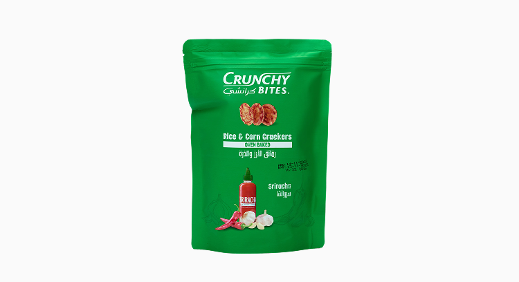 Рисові та кукурудзяні крекери Sriracha «Crunchy Bites», 80г